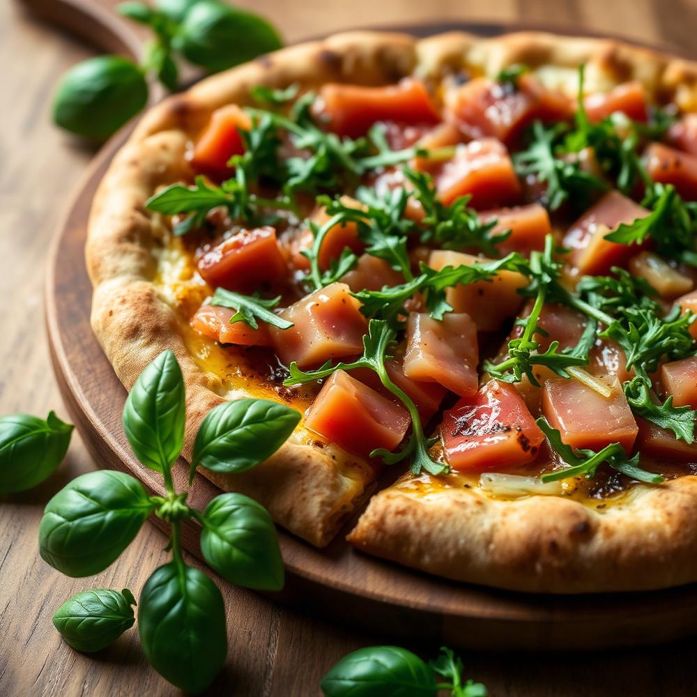 Pizza s pršutom in rukolo